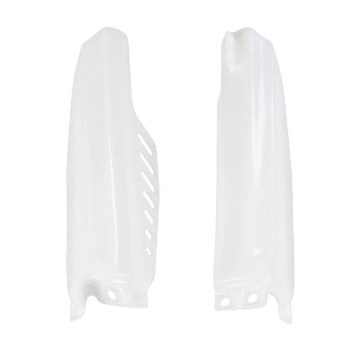 การ์ดโช้คหน้า UFO Plast CRF150R 07-25,CR85 03-09 สีขาว