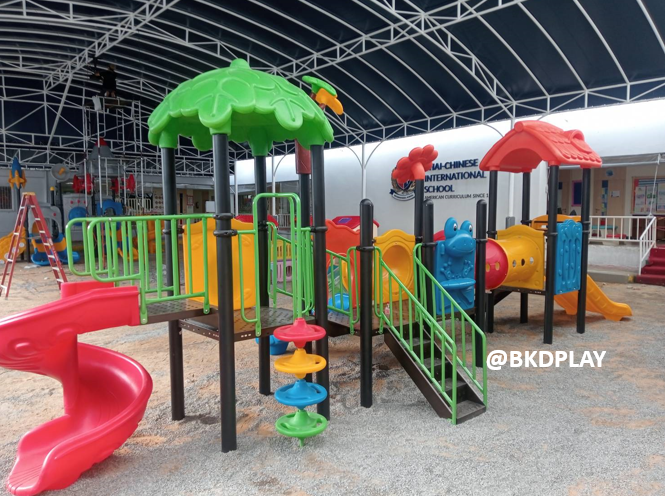 เครื่องเล่นสนามกลางแจ้ง ชุดสวนดอกไม้, เครื่องเล่นสนามปฐมวัย,ครุภัณฑ์สนามเด็กเล่น, สพฐ,โครงการโรงเรียนประชารัฐ playground,สไลเดอร์,ของเล่นเสริมพัฒนาการ,เครื่องเล่นสนาม, สนามเด็กเล่น