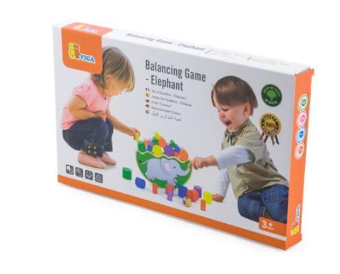 บล็อกไม้ สมดุลรูปช้างน้อย ของเล่นไม้, ของเล่นเสริมพัฒนาการ, ของเล่นเด็ก, สื่อการสอนประถม พร้อมส่ง