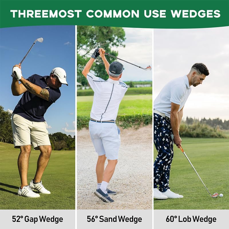 WEDGE HUAEN 52° BOUNCE 10 / V-FOIL FEEL U-Groove Technology เพิ่มสปินและควบคุมลูก