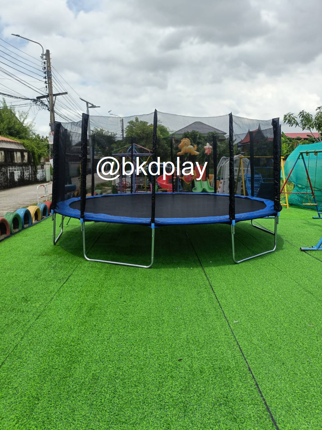แทรมโพลีน กระโดด กระโดด เส้นผ่าศูนย์กลาง 4.88 ความสูง 2.5เมตร (16ฟุต)