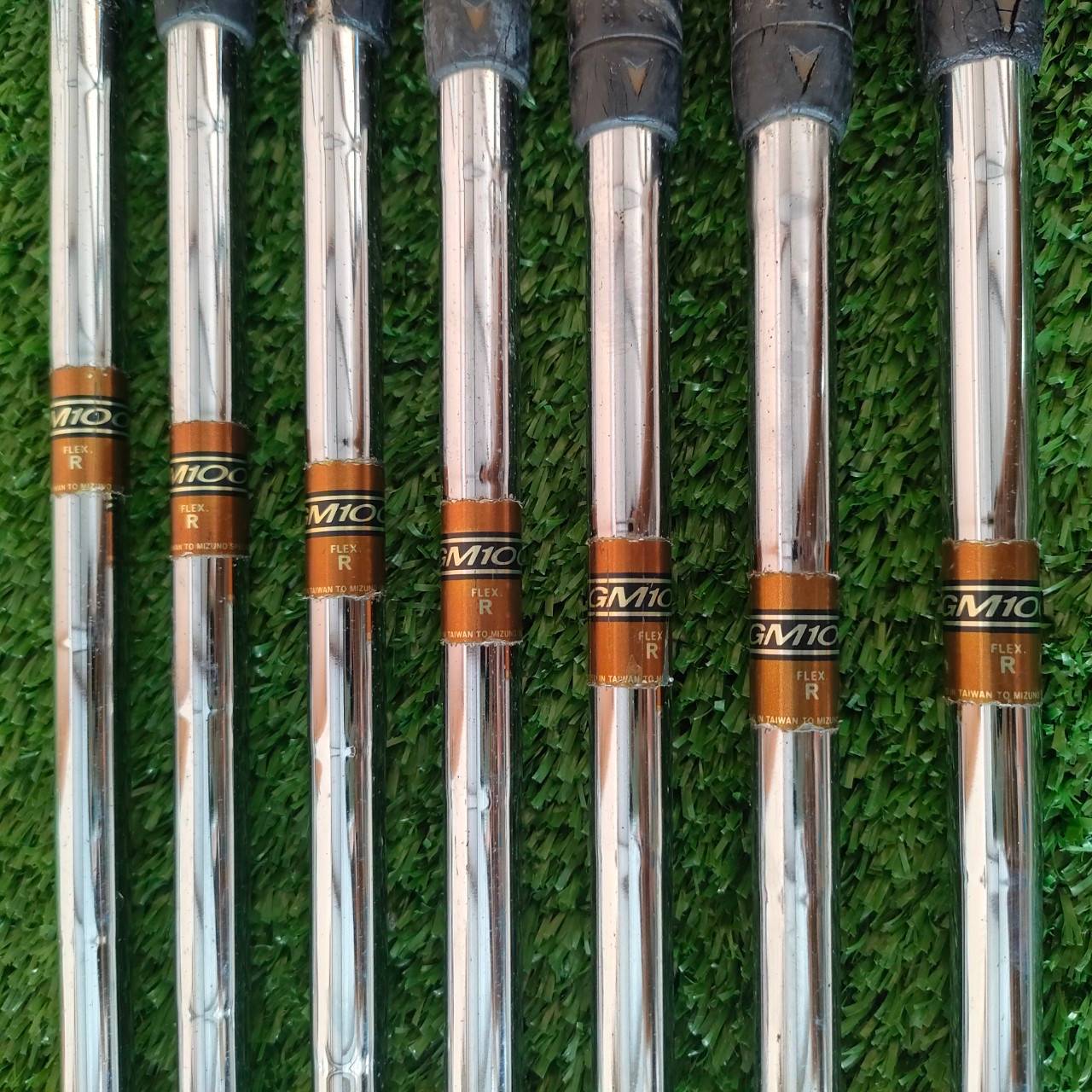 ชุดเหล็ก MIZUNO GM100 T.L.FLOW SYSTEM มีเหล็ก 5-9 เเละ PW SW ก้าน GM100 FLEX R MADE IN JAPAN ชุดเหล็กสุดนุ่ม ตีง่าย ตีสบายครับ และยังให้สปินได้เต็มที่ครับ ของญี่ปุ่นมั่นใจได้เลยครับ