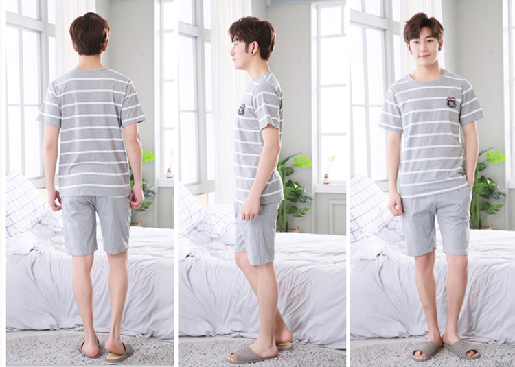 ชุดนอนผู้ชายไซส์ใหญ่ แขน-ขาสั้น