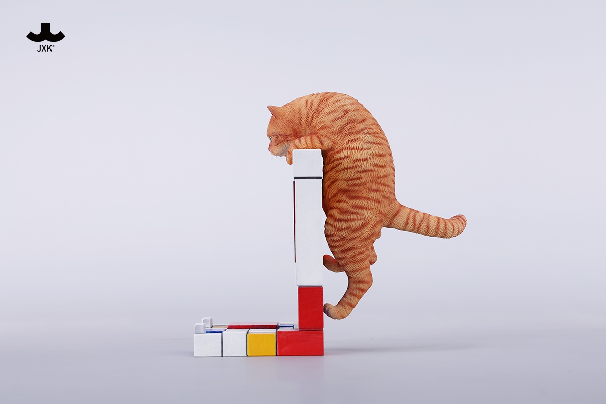 [สั่งจอง]JXK 1/6 : Mondrian Wall-Climbing Cat Statue