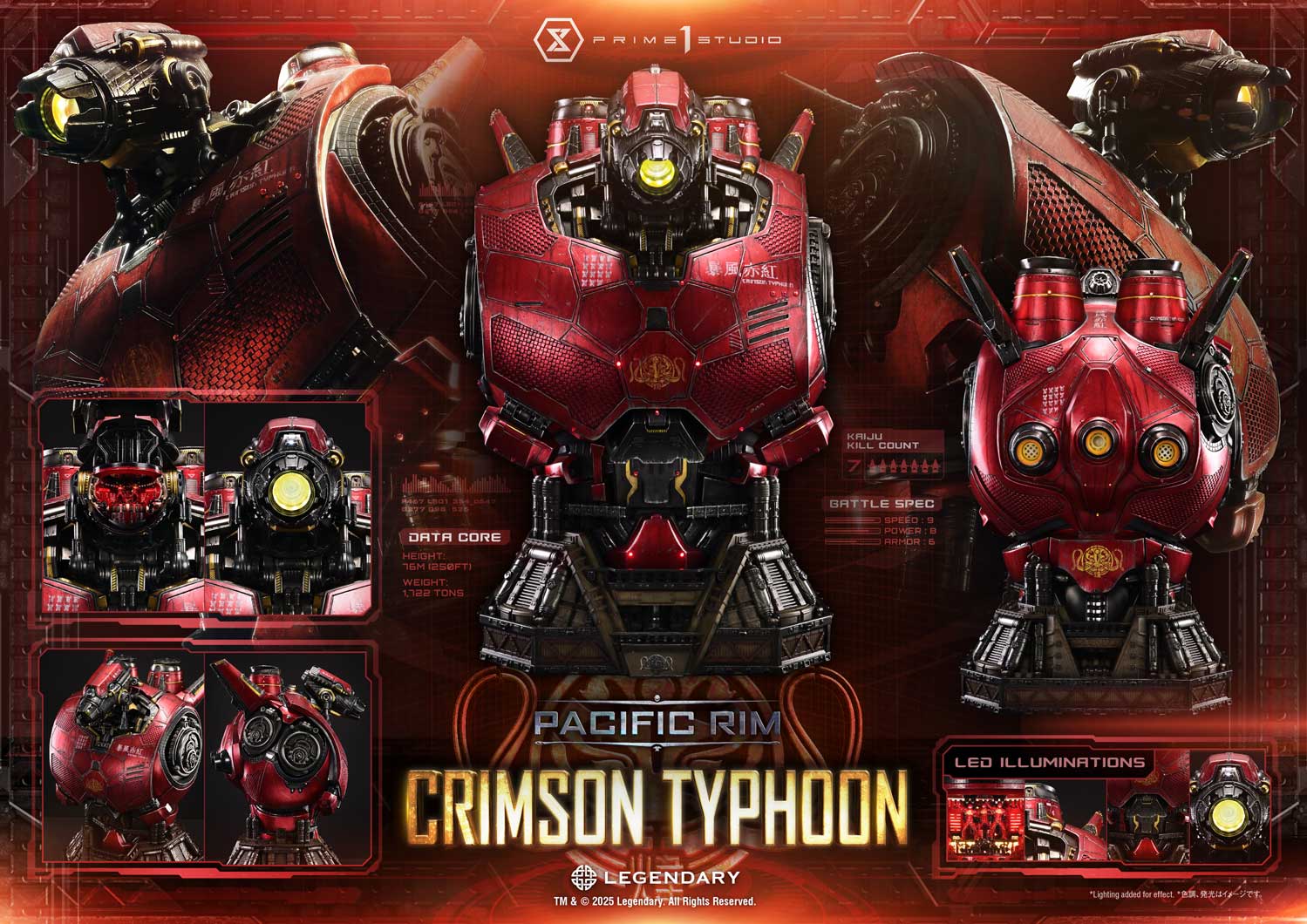 [สั่งจอง]Prime 1 Studio : Crimson Typhoon Bust (Pacific Rim)