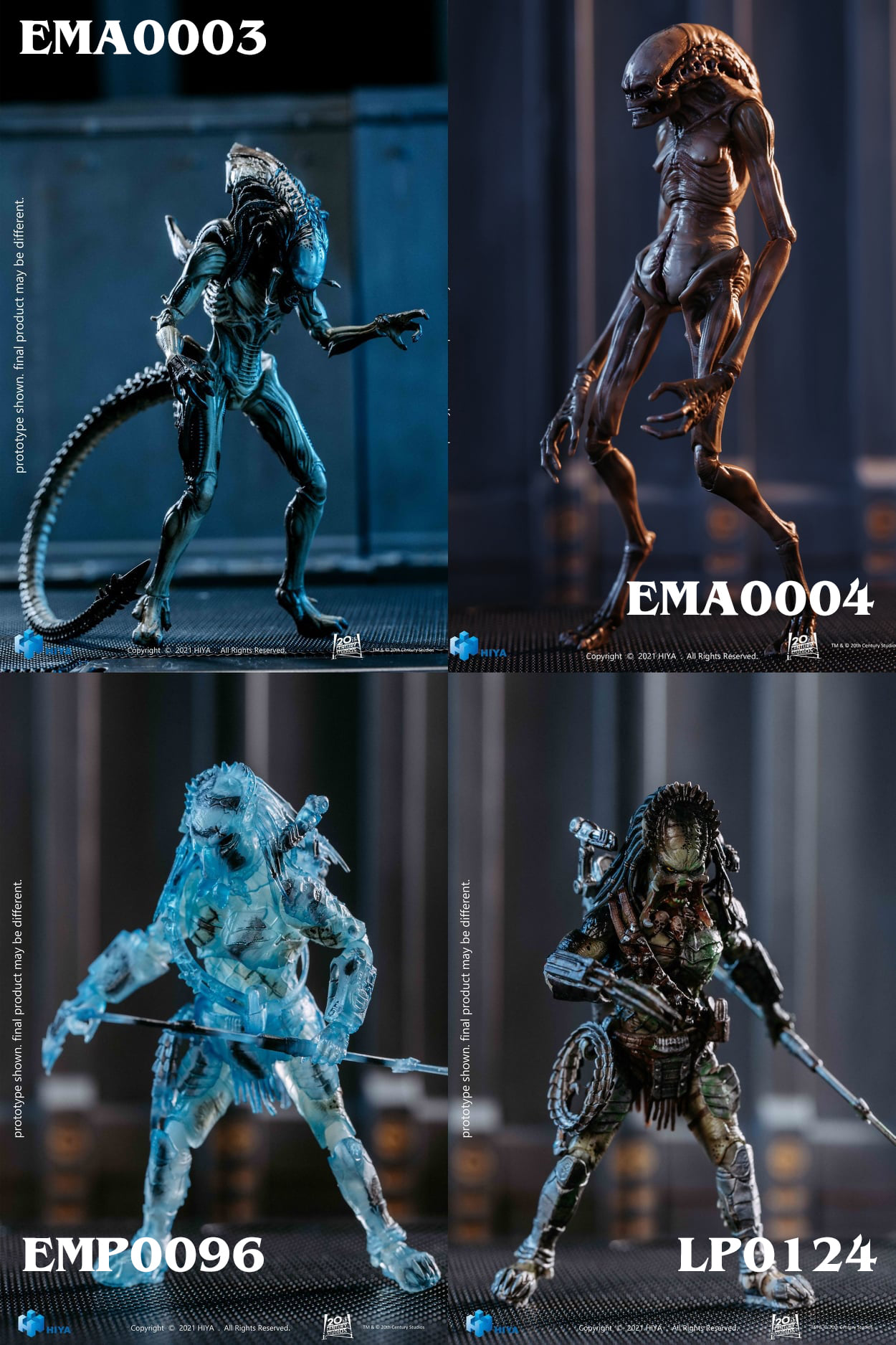 [สั่งจอง]HIYA 1/18 : Mini Series Alien vs. Predator