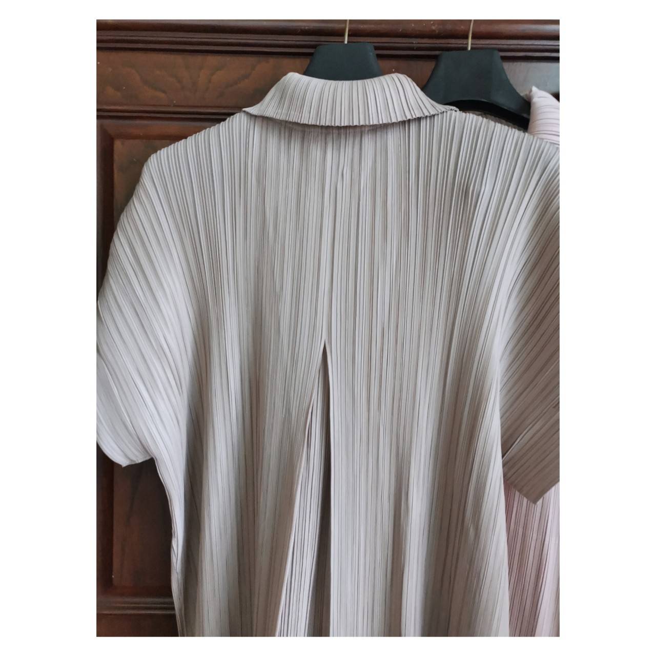 2MUAY รุ่น GJO2087 COLLAR BUTTON FRONT PLEAT DRESS เดรสอัดพลีทงานคุณภาพ 9สี FREE SIZE