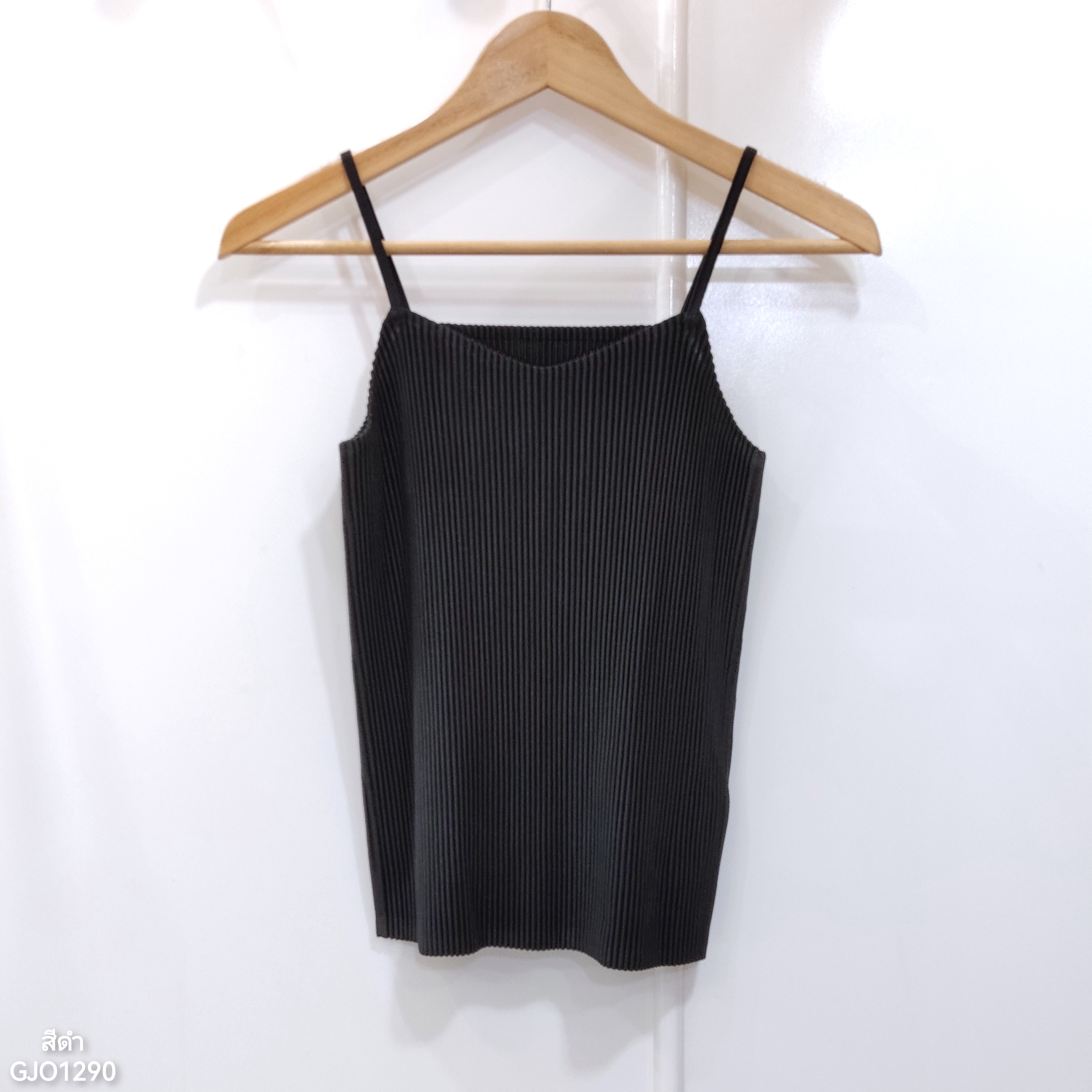 ปรับราคาลง20%!! 2MUAY BASIC รุ่น GJO1290 เสื้อพลีทคุณภาพ THICK CAMISOLE PLEATED TOP 9 สี FREE SIZE