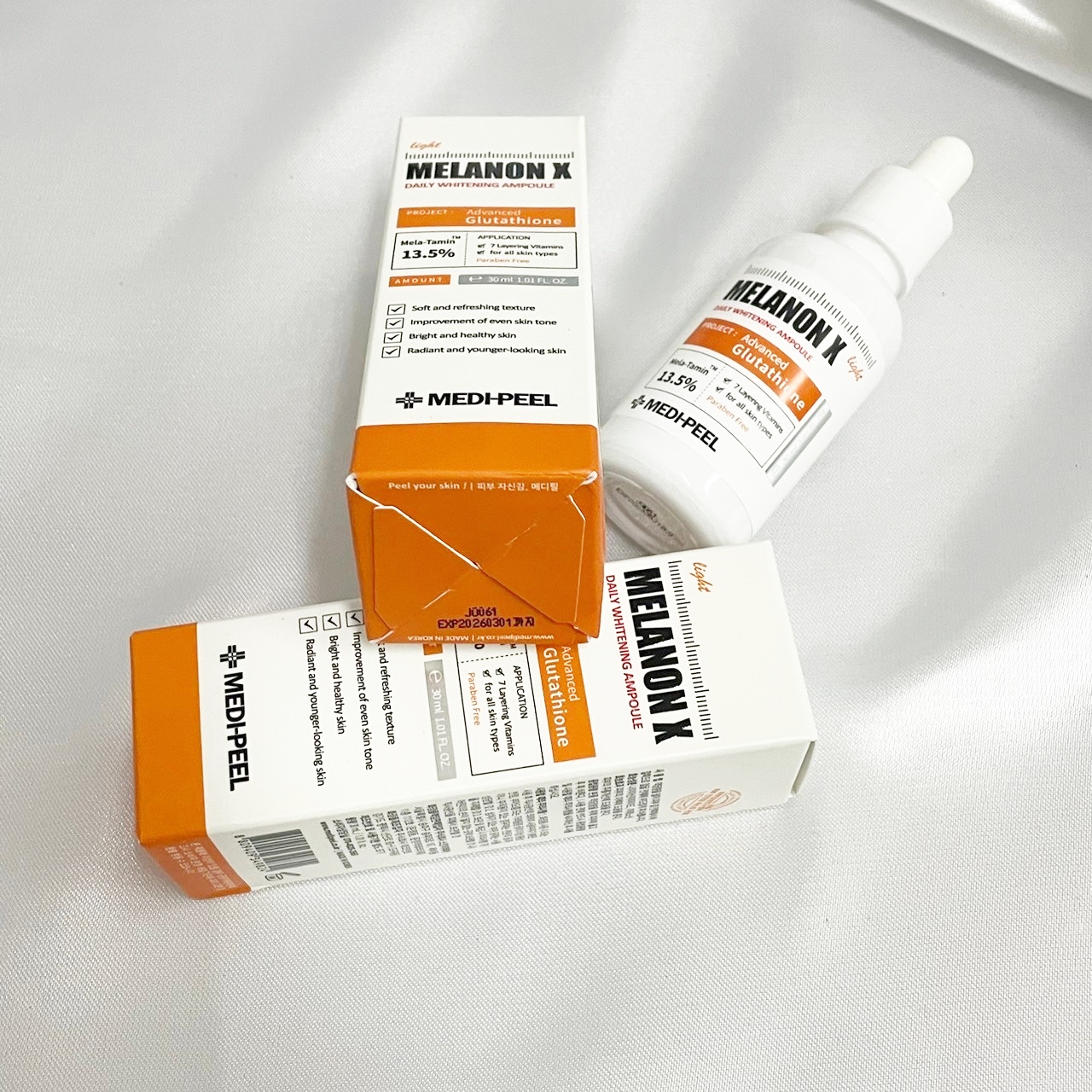 Medi-Peel Melanon X Ampoule Light 30ml ไวท์เทนนิ่งแอมพลู ที่ให้ความชุ่มชื่น และอ่อนโยนต่อผิว
