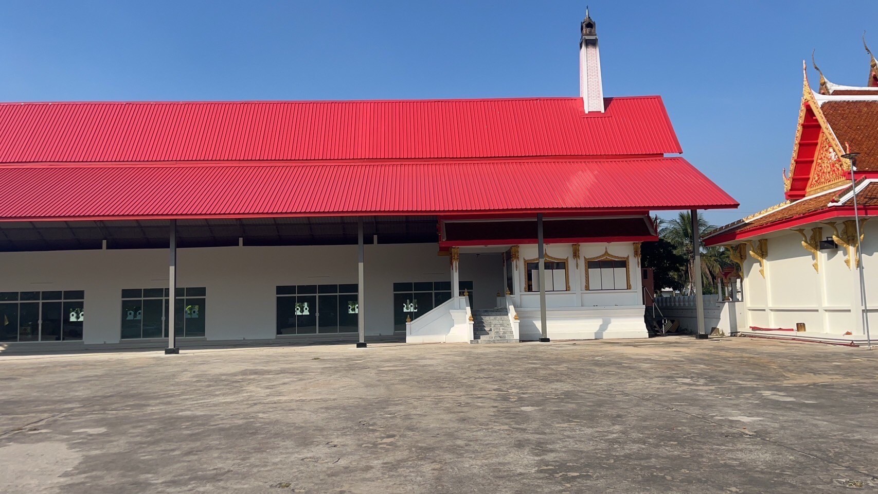 งานสร้างหลังคาคลุมเมรุ วัดบางแพรก