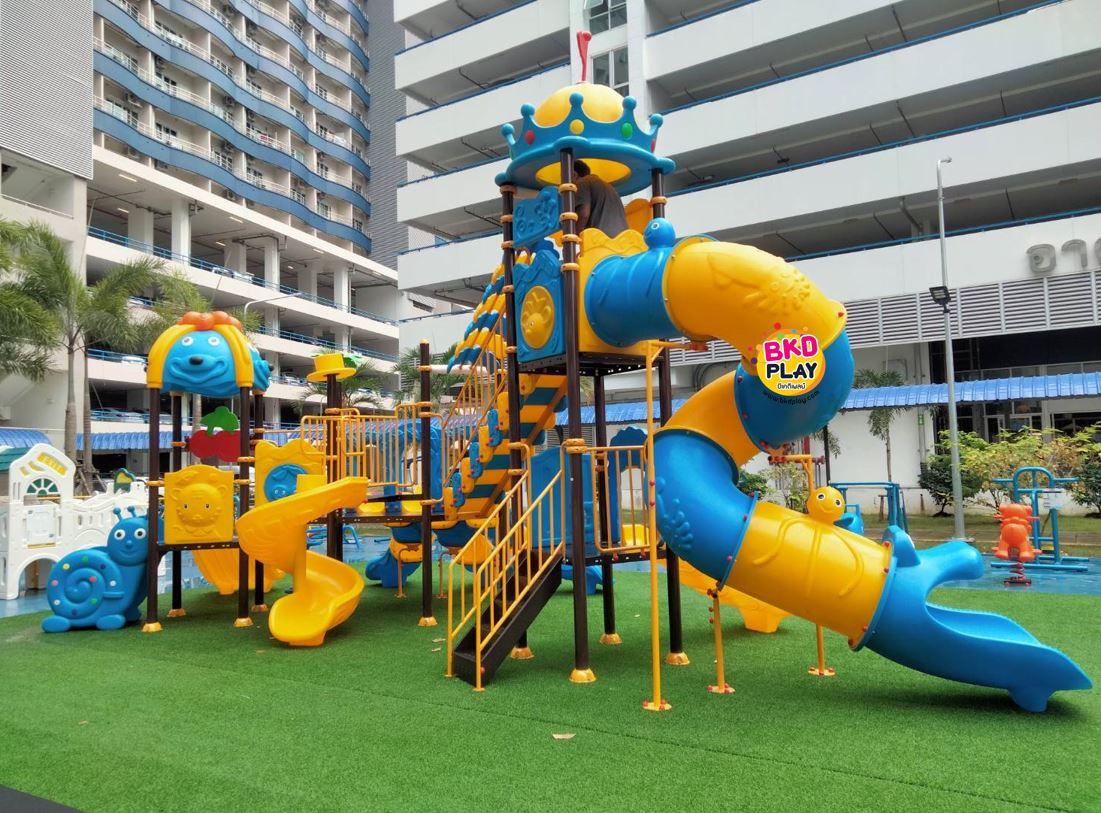 โปรโมชั่นเครื่องเล่นสนามโครงสร้างเสา 89 เครื่องเล่นสนามกลางแจ้ง ,สนามเด็กเล่น,เครื่องเล่นสนามราคาถูก OutdoorPlayground , ของเล่นสนาม, สำหรับบริจาคสนามเด็กเล่น พร้อมส่ง