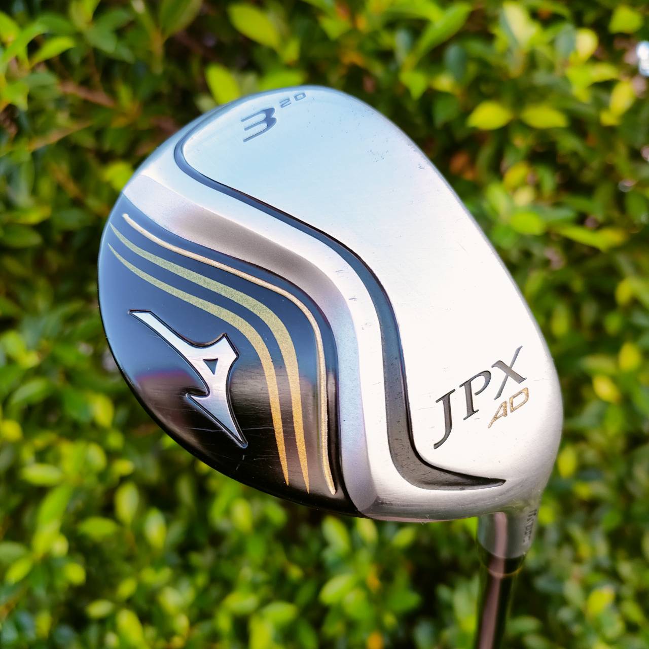 HYBRID 3 MIZUNO JPX 4D องศา 20 ก้าน QUAD JPX AD FLEX SR รูปทรงออกแบบให้เหลี่ยมเป็นมิติขึ้น เพื่อให้เกิด HIGH M.O.I. ตีตรงมากๆ ไม้กอล์ฟมือสอง ของแท้ BY NakaraLuxurious