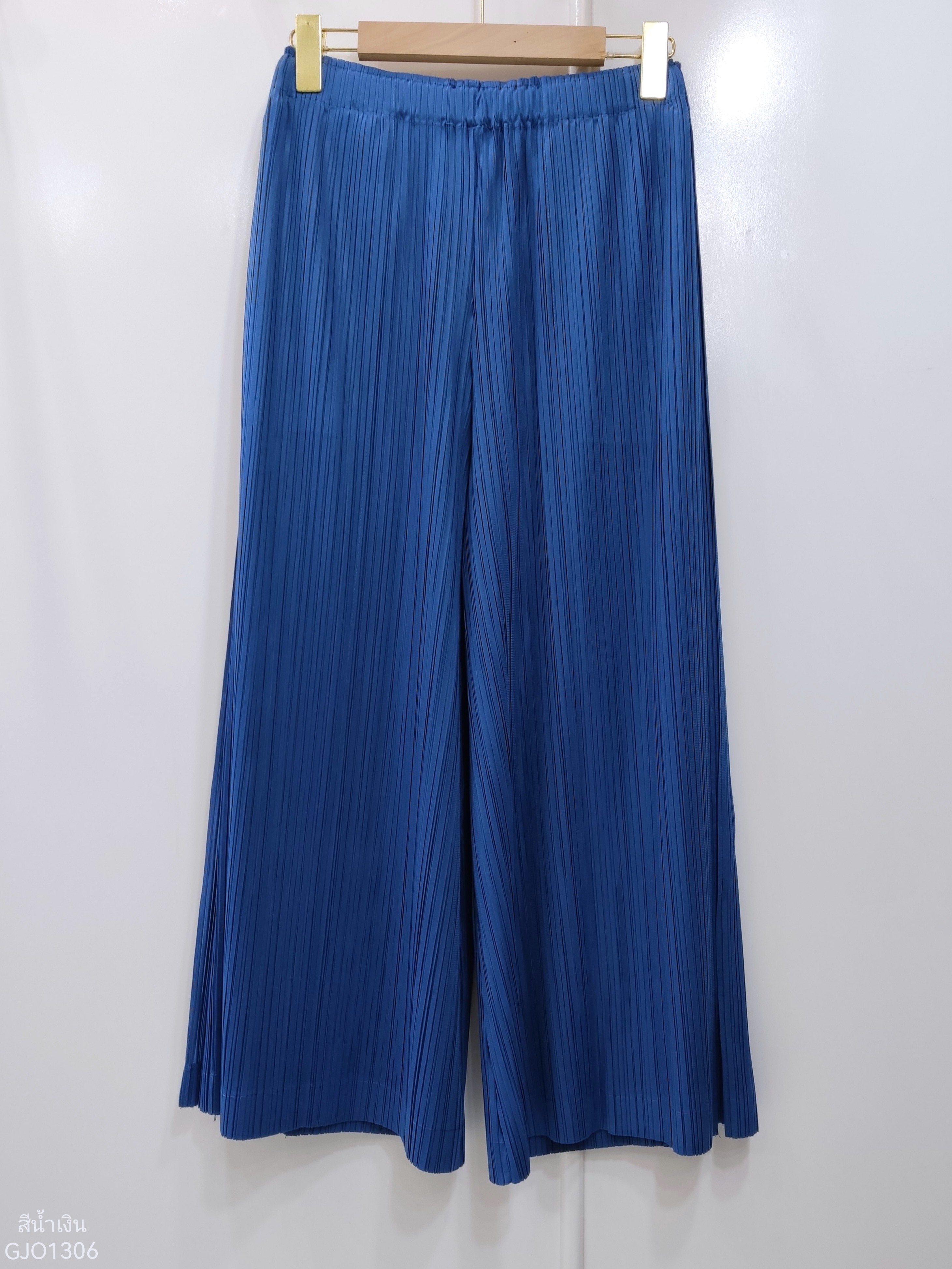 ยาว 33,ยาว 36นิ้ว 2MUAY รุ่น GJO1306 กางเกงพลีทคุณภาพ DOUBLE LAYER STRAIGHT PLEATED PANTS 15 สี FREE SIZE