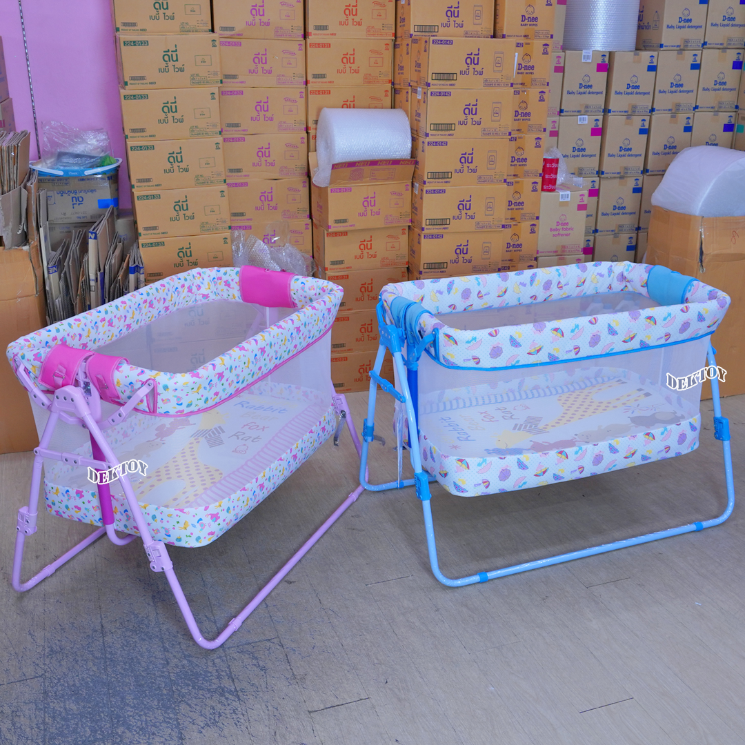 BABY CRADLE Cradleworld เปลเด็ก เปลไกวเด็กขนาดใหญ่ C015 สีชมพู