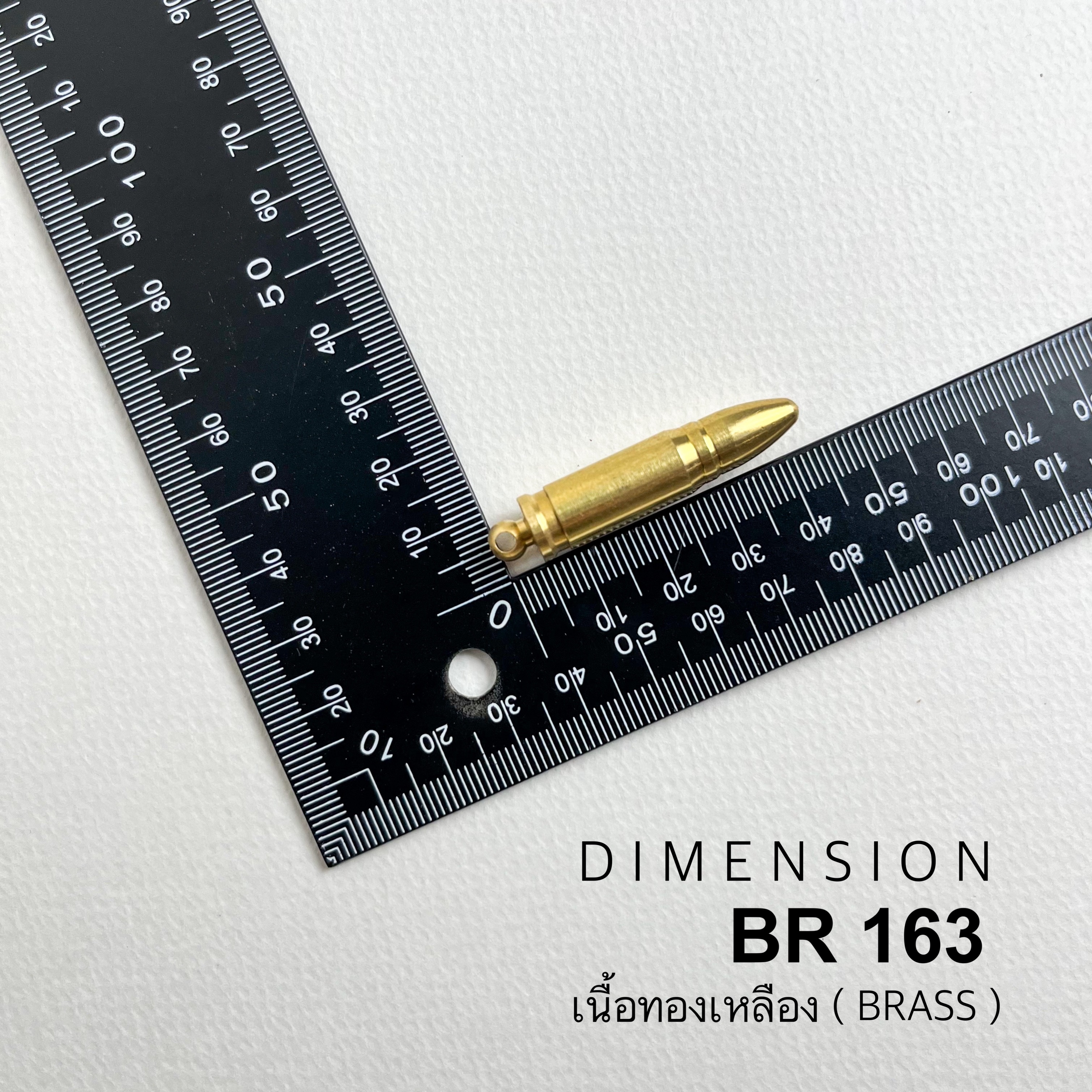 BR163 จี้สร้อยคอ เครื่องประดับ ไม่รวมเชือก อุปกรณ์ทองเหลืองแท้ อุปกรณ์งานหนัง **ราคาต่อชิ้น**