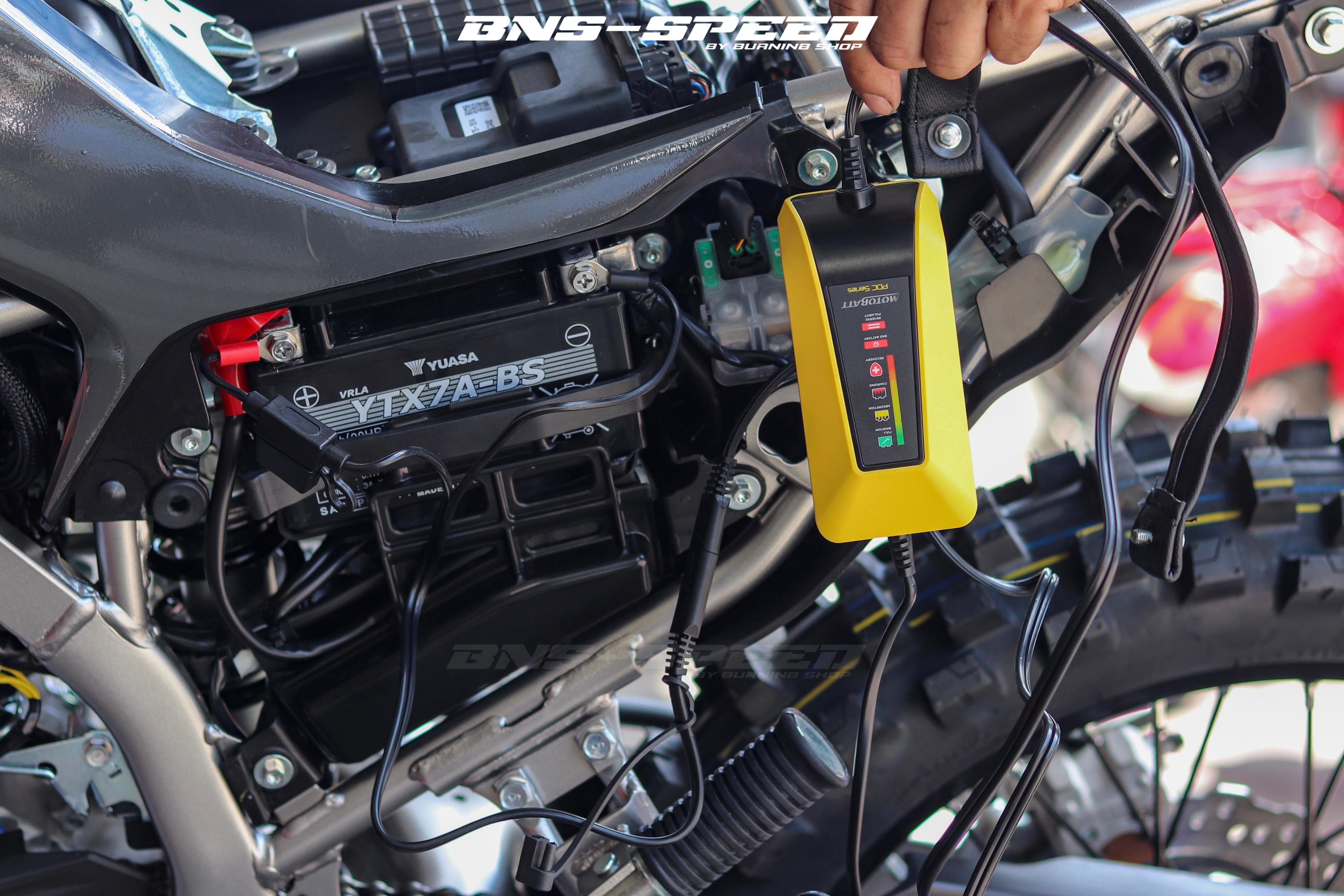 เครื่องชาร์จแบตเตอรี่มอเตอร์ไซค์ Motorbatt Water Boy (PDCWB) 6/12V 1.0Amp Lithium Charger