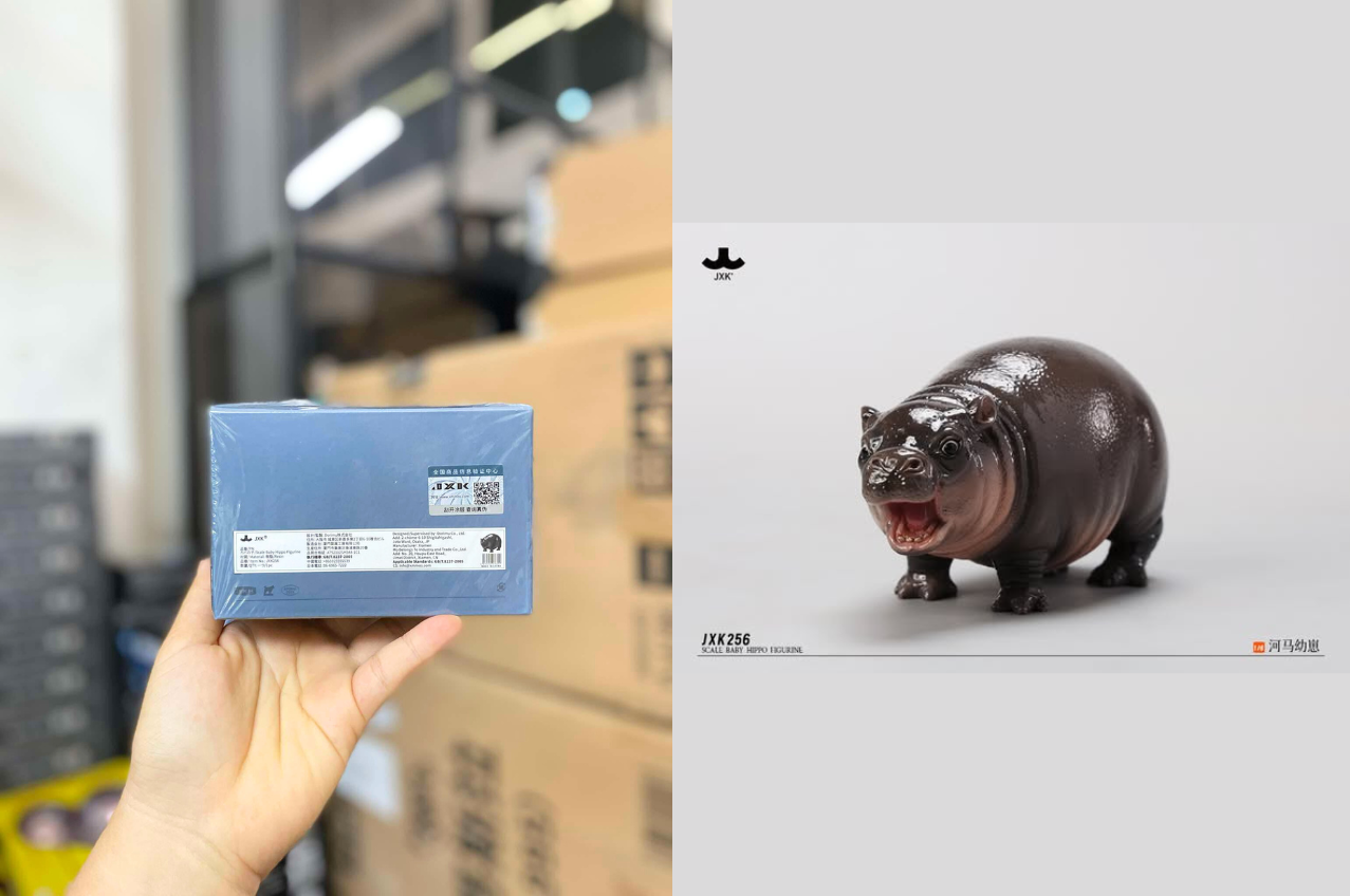 [พร้อมส่ง] JXK JXK256 1/6 : Baby Hippo Figurine