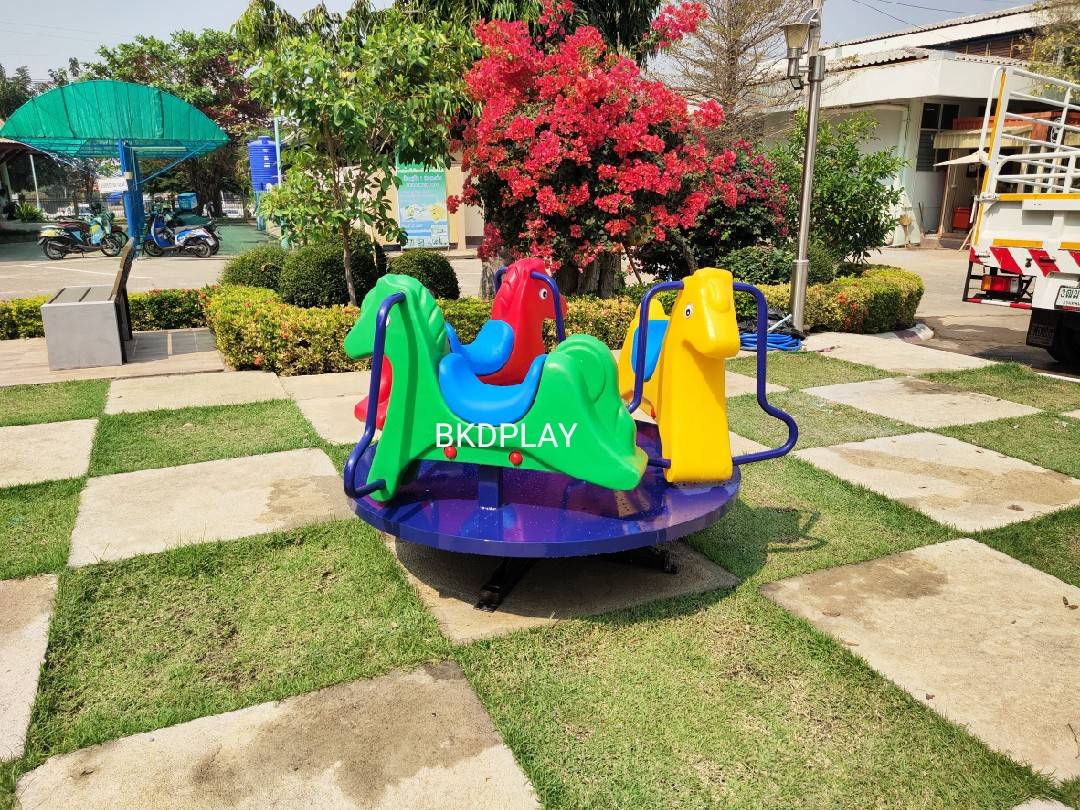 โปรโมชั่นเครื่องเล่นสนาม ม้าหมุน เครื่องเล่นสนามเด็ก ในร่ม กลางแจ้ง พร้อมส่ง