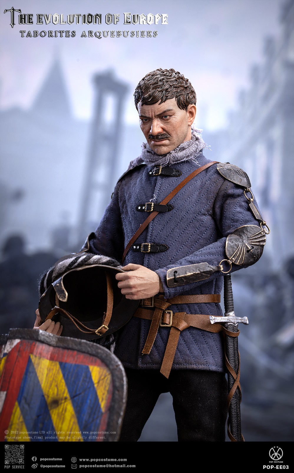 [สั่งจอง] POP COSTUME POP-EE03 1/6 : The Evolution of Europe Taborites Hussite Wars 1420 Arquebusiers