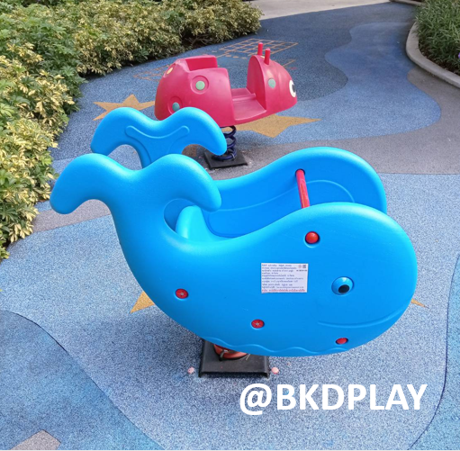 โยกเยกสปริง,สปริงโยก, สปริงปลาวาฬ สินค้าพร้อมส่ง เครื่องเล่นสนามกลางแจ้ง