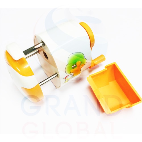 Triple-G Pencil Sharpener เครื่องเหลาดินสอ กบเหลาดินสอ เหลากบ ตั้งโต้ะ ลาย ไก่ น่ารัก สีส้ม