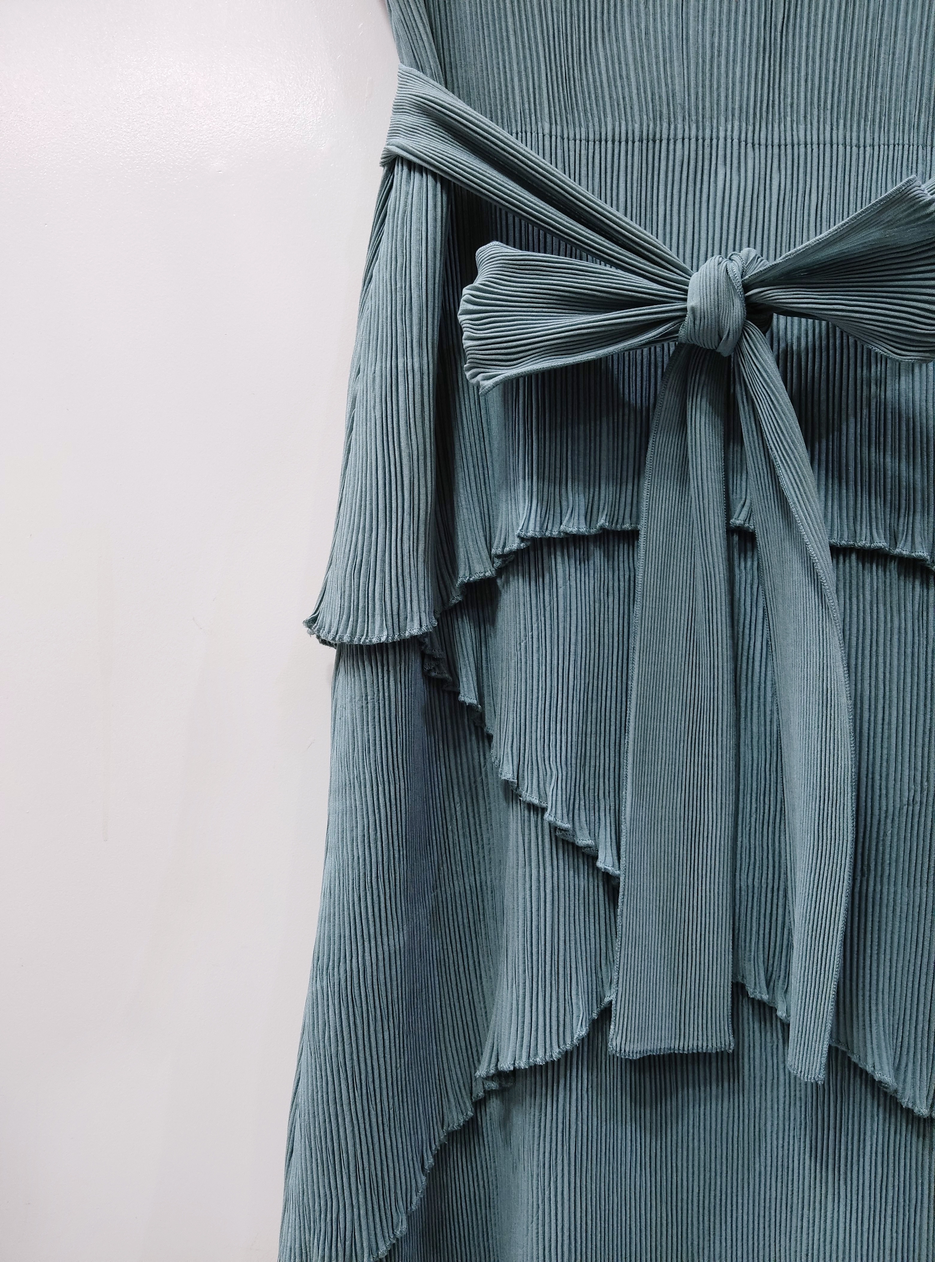 ยาว 52.5 นิ้ว 2MUAY รุ่น GA62144 เดรสอัดพลีท CAP SLEEVE TIERED PLEATED DRESS 6 สี FREE SIZE