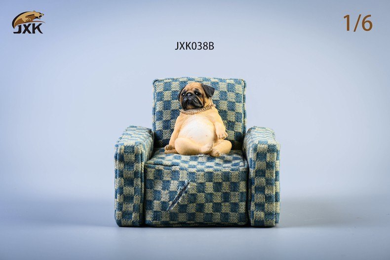 [สั่งจอง]JXK 1/6 JXK038A/B/C/D : Pug With Sofa Set