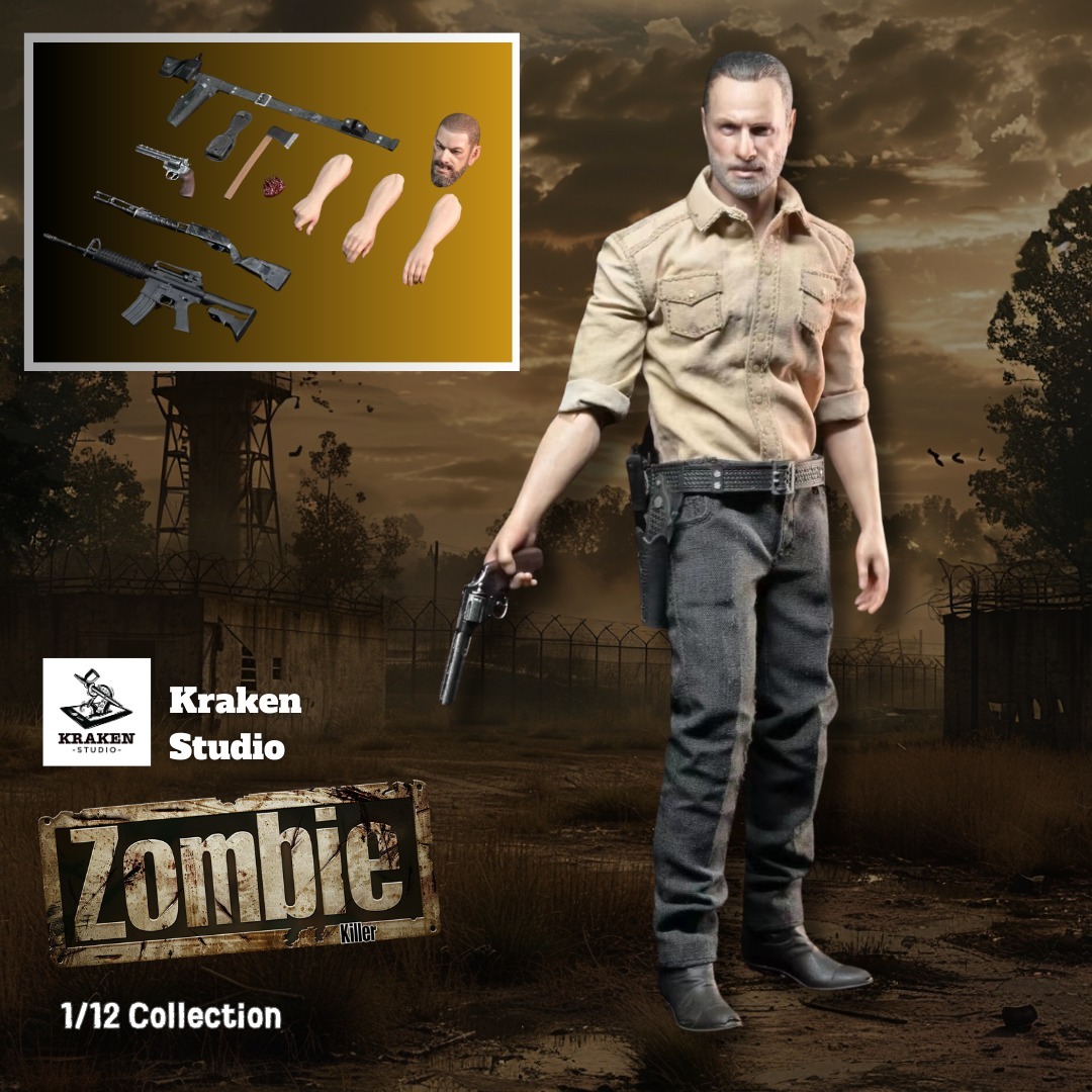 [พร้อมส่ง] Kraken Studio 1/12 : The zombie killer cloth action figure