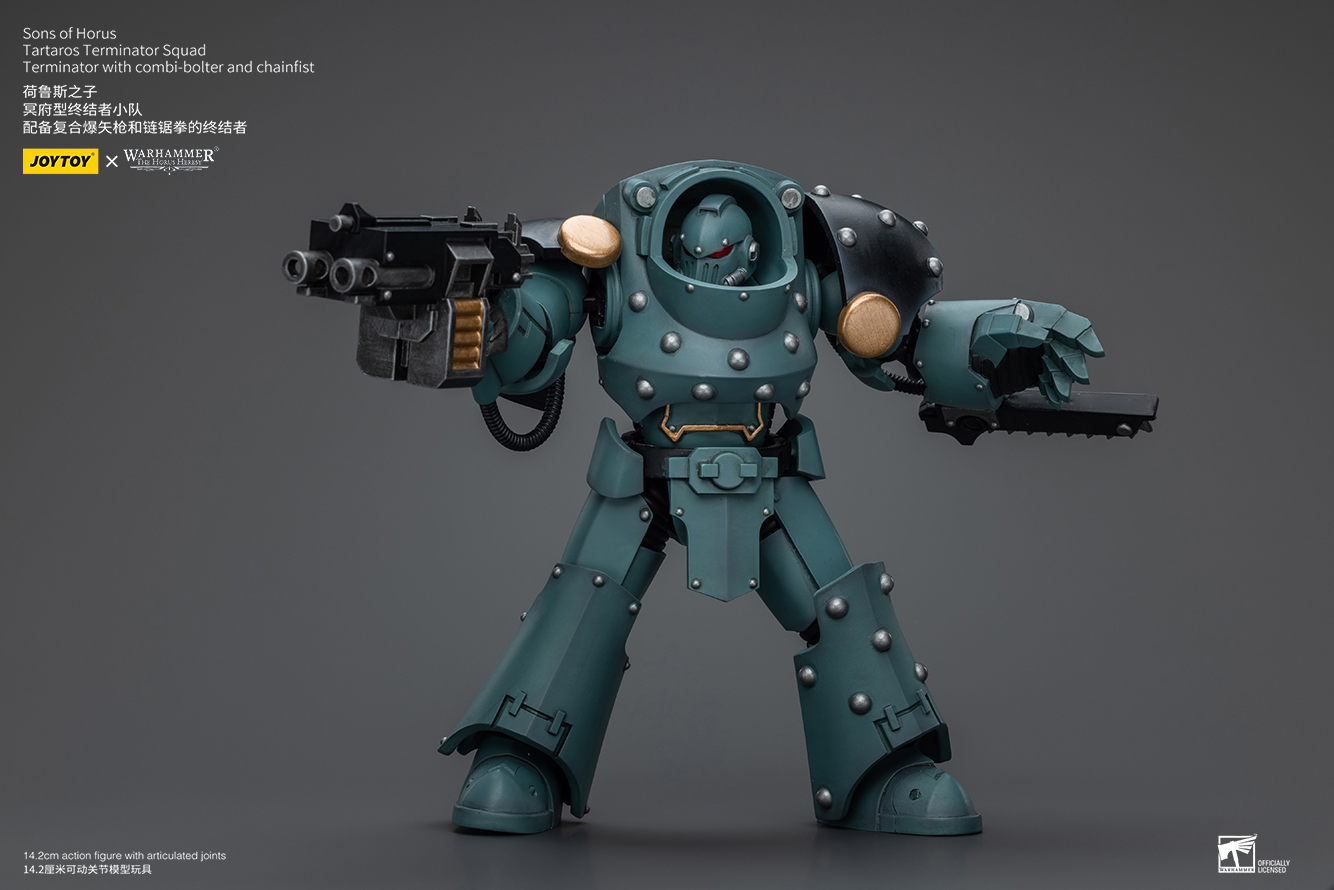 [สั่งจอง] Joytoy 1/18 : Warhammer : Sons Of Horus - JT7493 : Legion Praetor With Power Fist