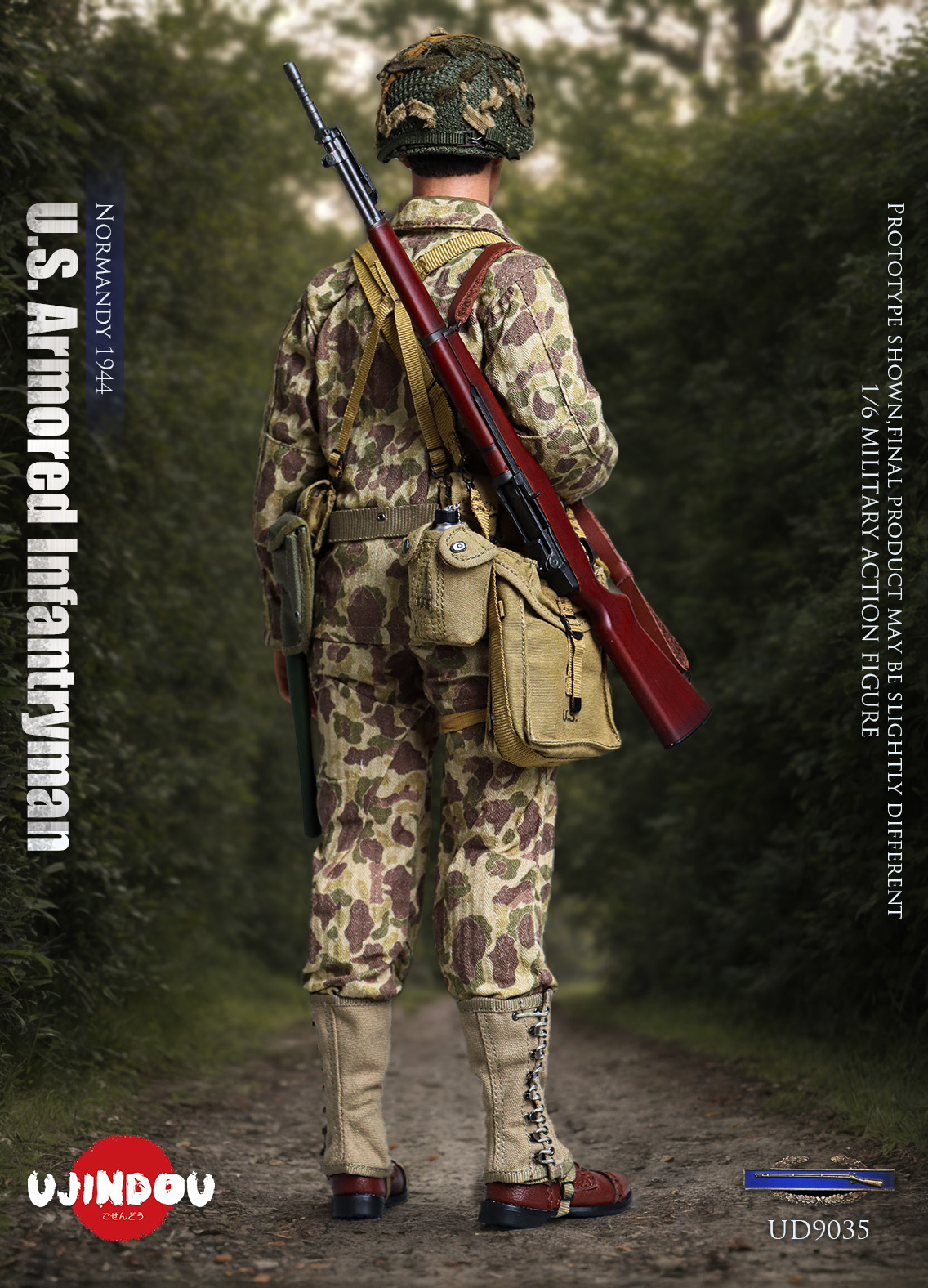 [สั่งจอง] UJINDOU UD9035 1/6 : WWII U.S. Armored Infantryman,Normandy 1944