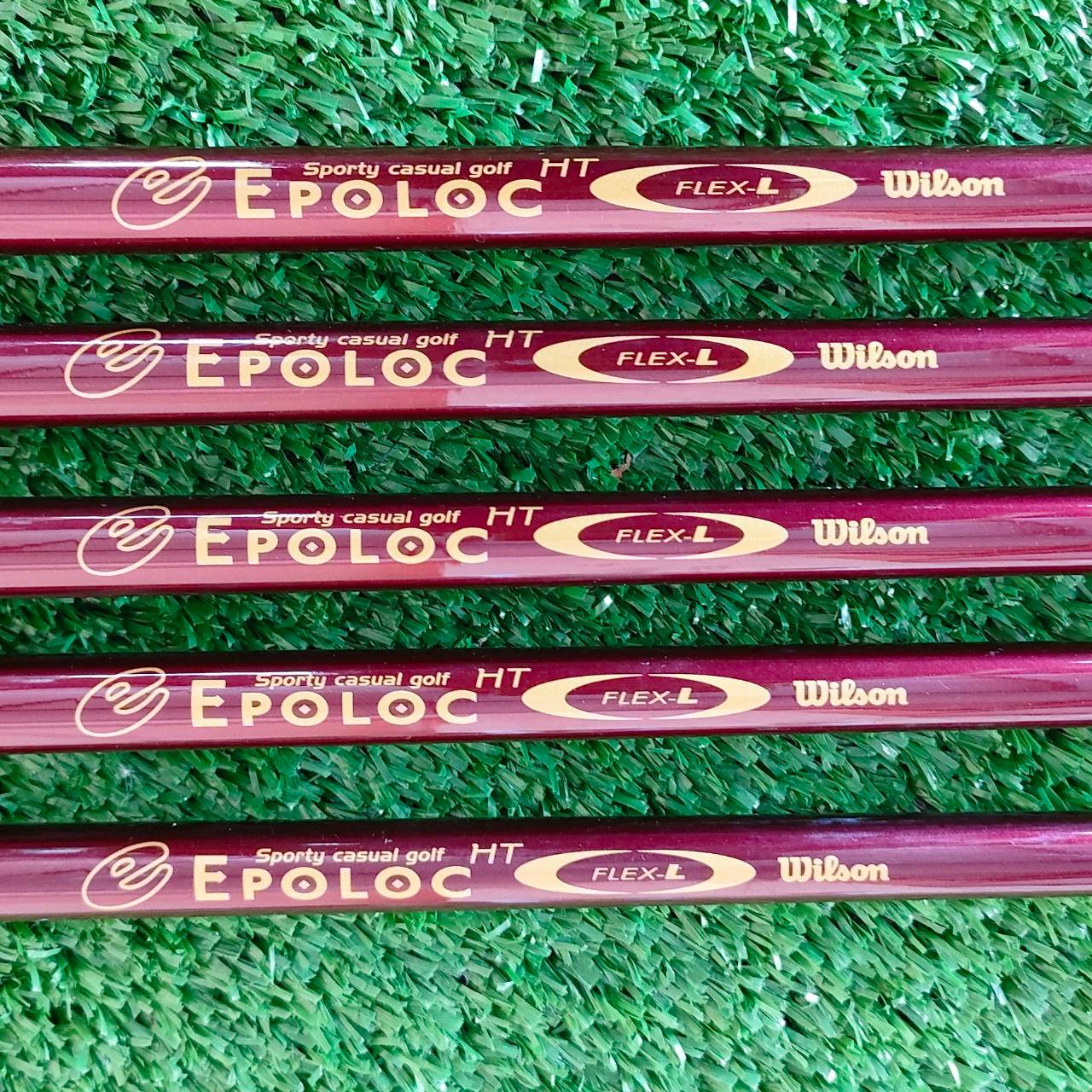 ** ไม้กอล์ฟสำหรับผู้หญิง ** ชุดเหล็ก WILSON EPOLOC HT มีเหล็ก 7-9 เเละ PW SW ก้าน EPOLOC FLEX L
