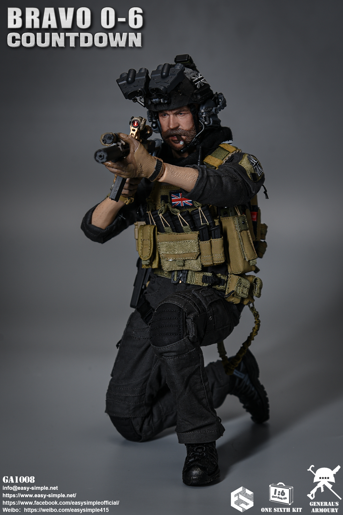 [สั่งจอง] General's Armoury GA1008 1/6 : Bravo 0-6 Countdown