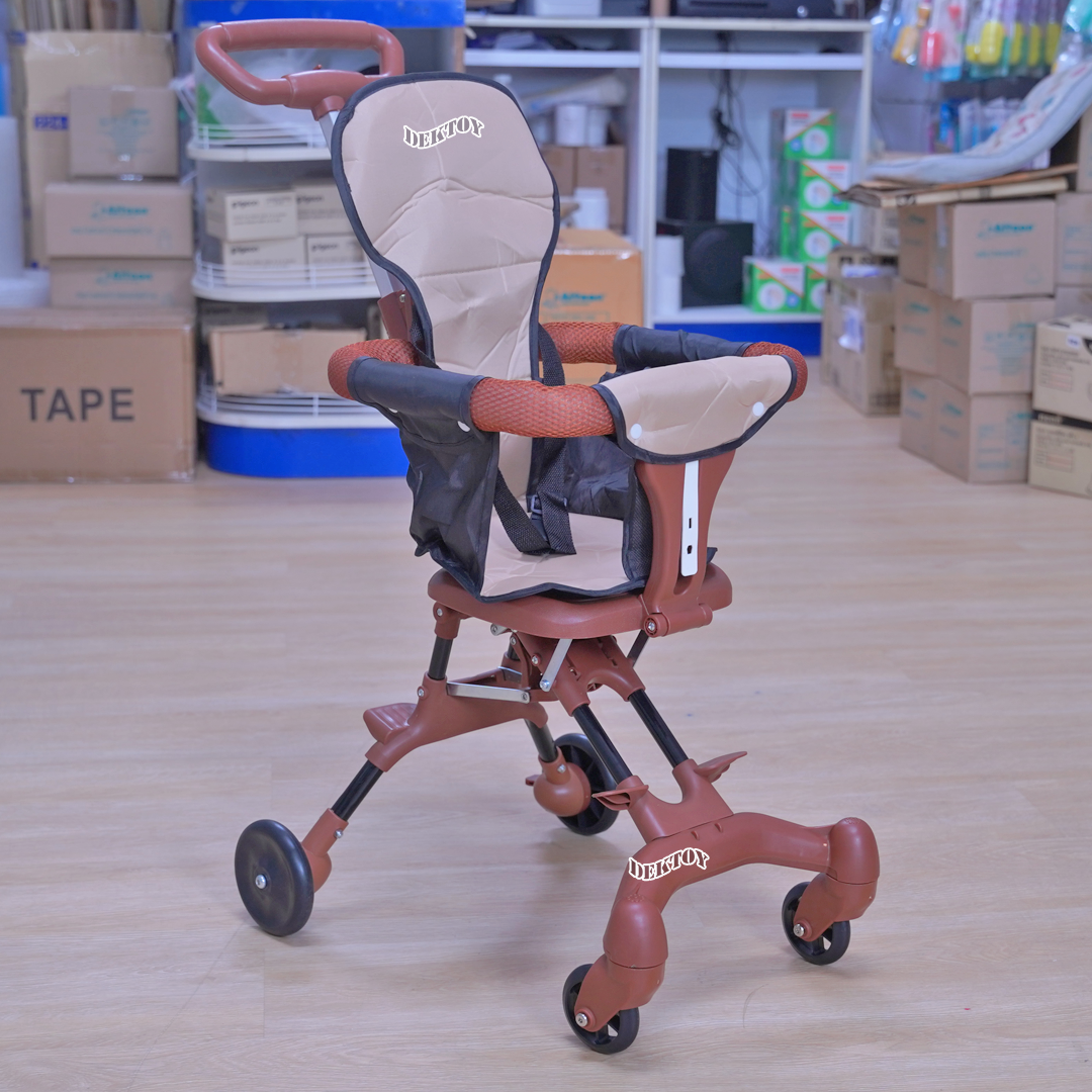 รถเข็นเด็กพับได้ รถเข็นเด็กโต6เดือนขึ้นไป รับน้ำหนัก 30 กก. ล็อกล้อได้ รุ่น TC16