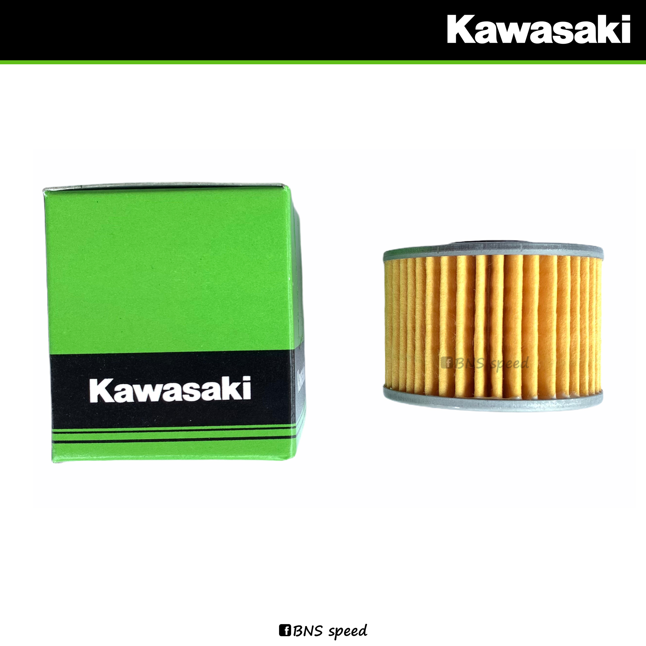 ไส้กรองน้ำมันเครื่อง Kawasaki Element Oil Filter KLX, KX, KSR (แบบหนา)
