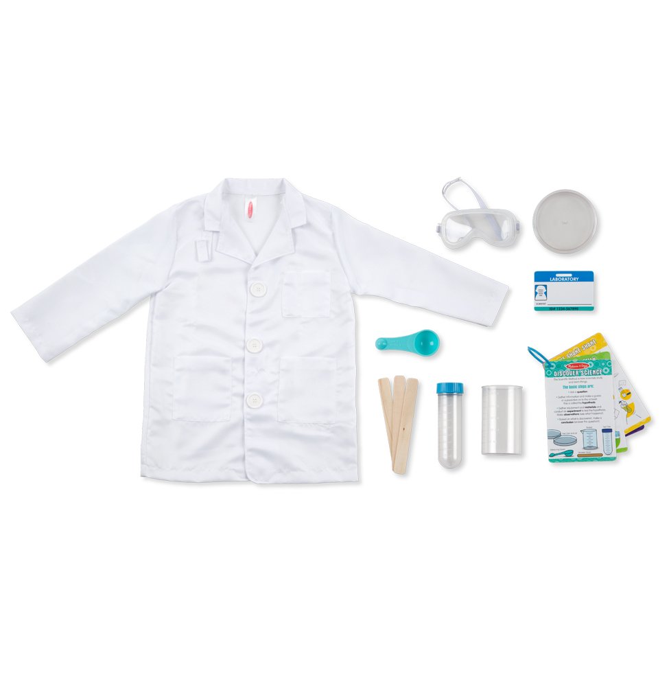 นักวิทยาศาสตร์ ฟรีไซส์ 3-6 ขวบ สูง 100-135 cm Melissa & Doug Role Play Costume Scientist รุ่น8536 ของเล่นเสริมพัฒนาการเด็ก