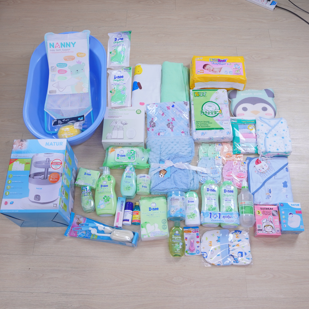 เซ็ทเตรียมคลอด ของใช้เด็กแรกเกิด38ชิ้น เซ็ทที่2