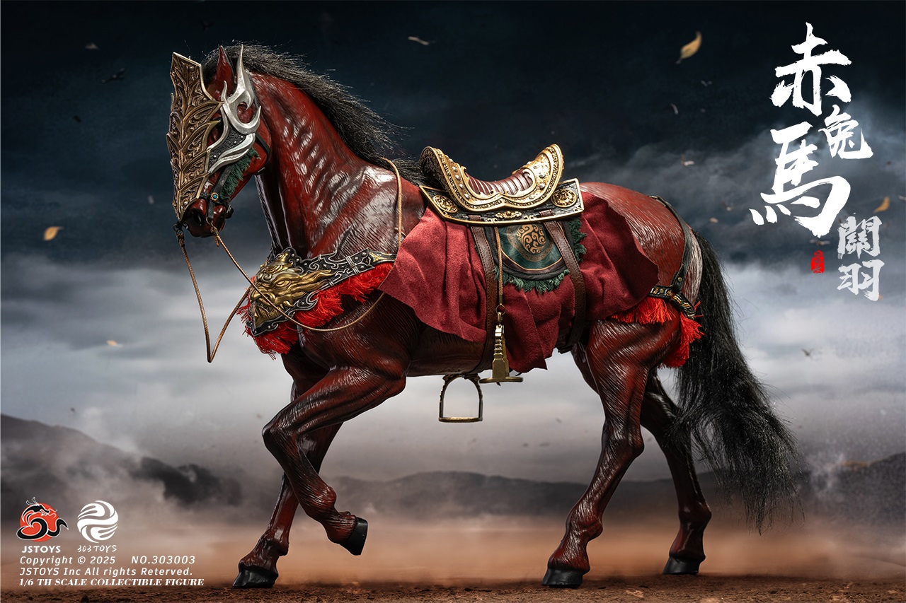 [พร้อมส่ง]303TOYS x JSTOYS 1/6 : Three Kingdoms Mighty Guan Yu Yun Chang - NO.303003 : Red Hare Horse