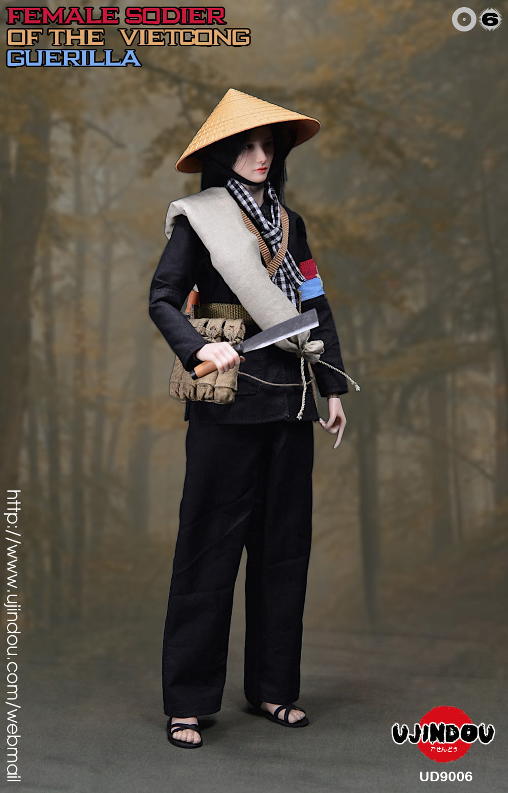 [สั่งจอง]UJINDOU UD9006 1/6 FEMALE SOLDIER OF THE VIETCONG GUERILLA