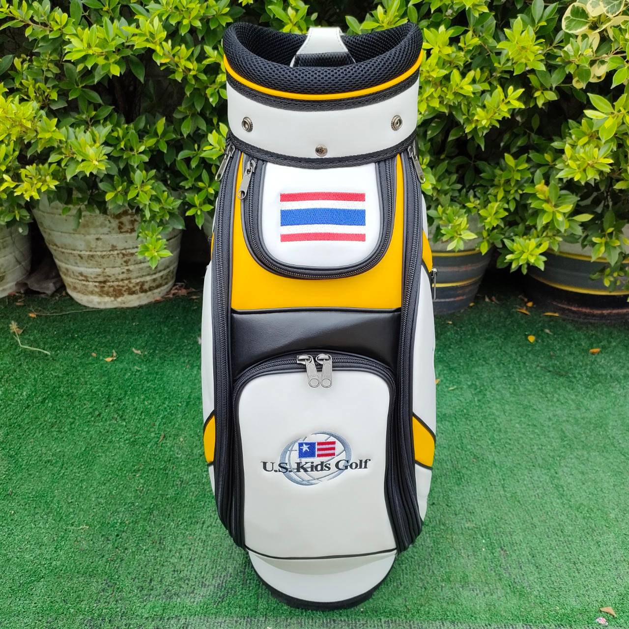 ถุงกอล์ฟเด็ก U.S.KIDS GOLF TOUR SERIES - สีเหลือง02 ขนาดไชส์ของถุง ปากถุง 7.5 นิ้ว ความสูงของถุงกอล์ฟ 28 นิ้ว มือหนึ่ง ของแท้ BY NakaraLuxurious