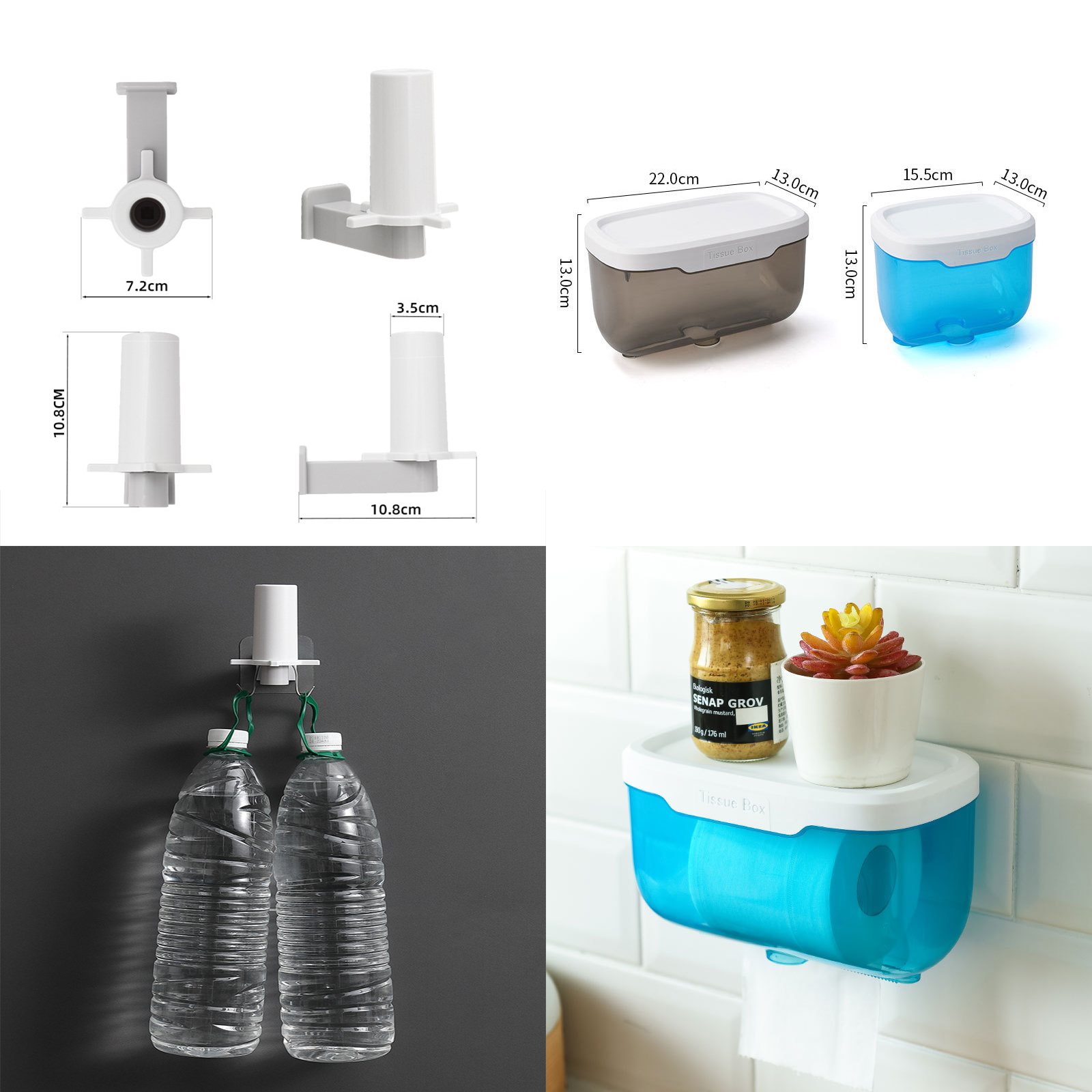 ราวแขวนกระดาษทิชชู่ ติดผนัง มีให้เลือก 3แบบ สแตนเลส/พลาสติก PP ติดแน่น ไม่ต้องเจาะผนัง