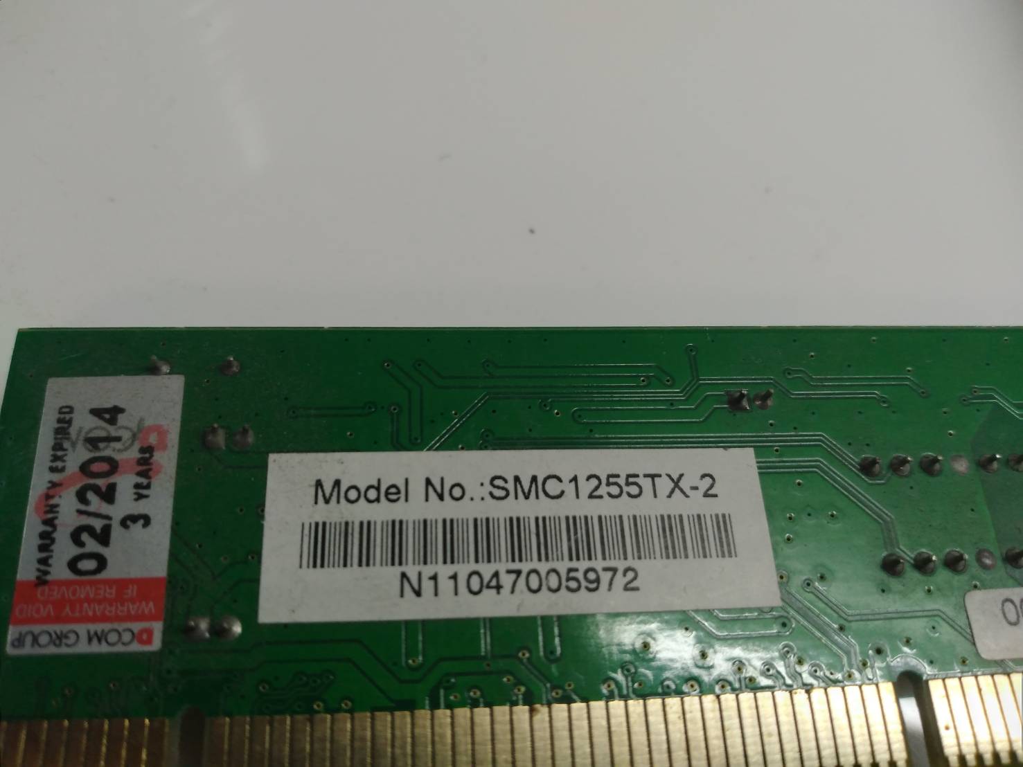 Smc ez card 10/100 smc1255tx-2 ethernet pci network adapter
