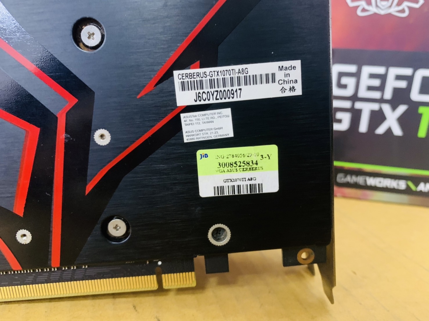 การ์ดจอ Asus GTX 1070Ti 8GB DDR5