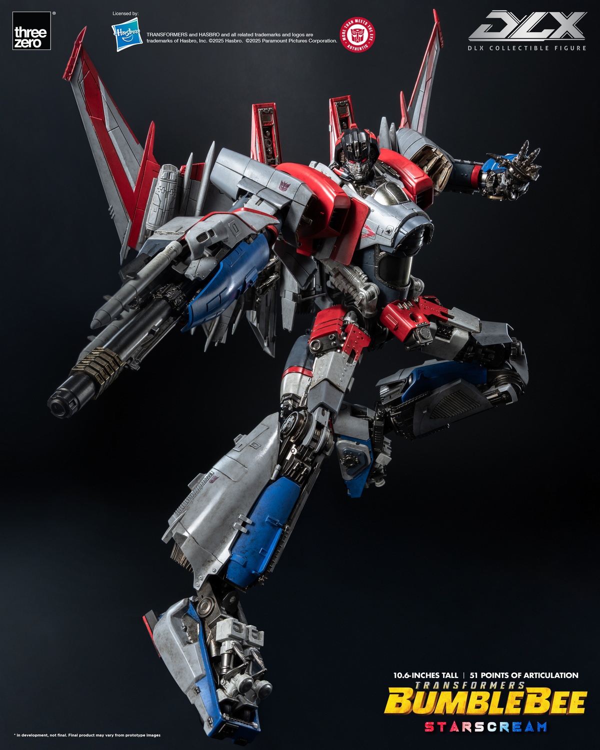 [สั่งจอง]Threezero 3Z09430W0 : Transformers: Bumblebee DLX - Starscream (27ซม.)