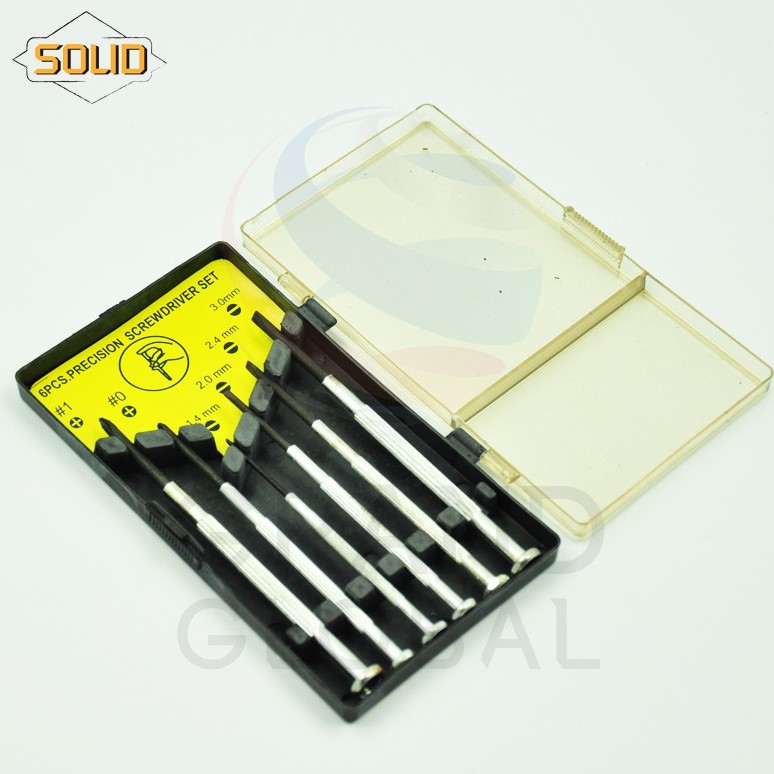 ชุดไขควงหัวแบน+ไขควงนาฬิกา