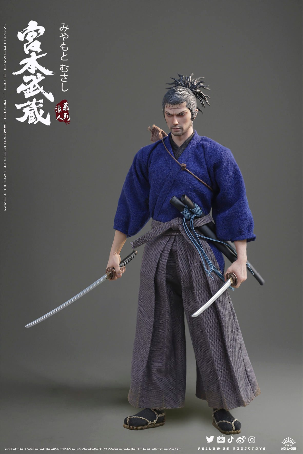 [สั่งจอง]ZGJKTOYS L-001 1/6 : Musashi Miyamoto