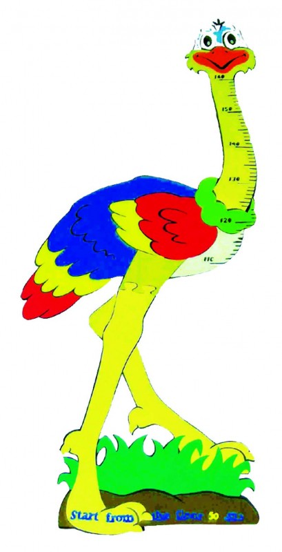 ที่วัดส่วนสูงโฟมอีวีเอวัดส่วนสูงนกกระจอกเทศ 3 ชิ้น ความสูง,วัดส่วนสูง,ที่วัดส่วนสูงเด็ก ของใช้โรงเรียน สื่อการสอน