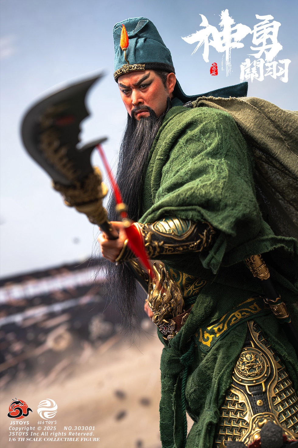 [พร้อมส่ง]303TOYS x JSTOYS 1/6 : Three Kingdoms Mighty Guan Yu Yun Chang - NO.303001 : Giveback edition