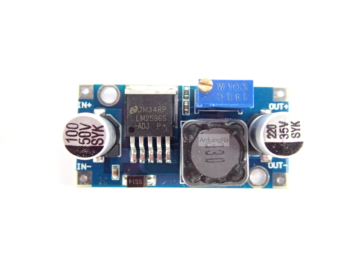 โมดูลลดแรงดันไฟ 4-35V เป็น 1.25-35V LM2596S Module (3A) LM2596 DC-to-DC Step down Converter Module