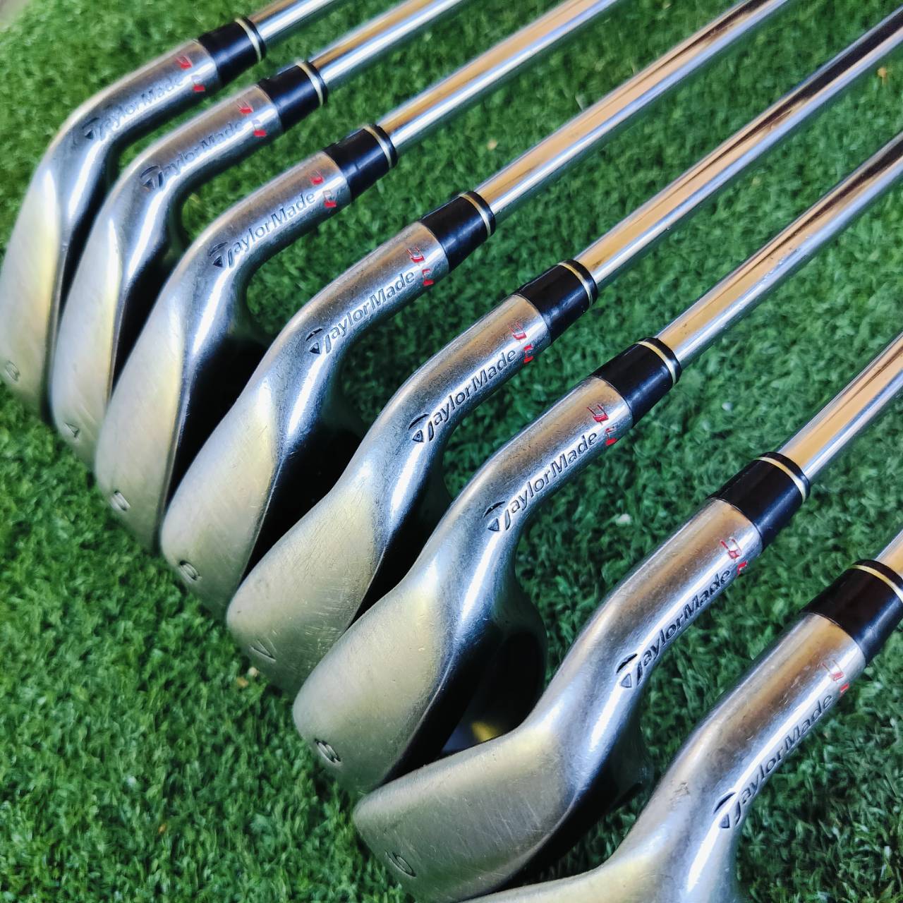 ชุดเหล็ก Taylormade RAC HT มีเหล็ก 3 4 5 6 7 8 9 PW ก้าน Taylormade FLEX S ใบใหญ่ตีง่ายมาก ไม้กอล์ฟพรีเมี่ยมมือสอง ของแท้ By NakaraLuxurious