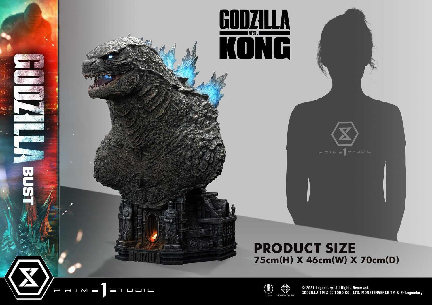 [สั่งจอง]Prime 1 Studio LSGVK-01 : Godzilla vs Kong Godzilla Bust